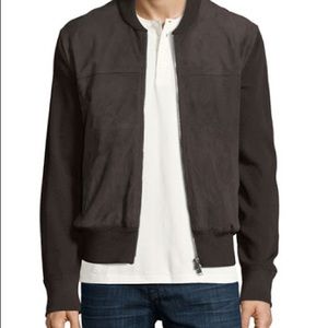 Tom Ford Suede Front Cardigan - Grey